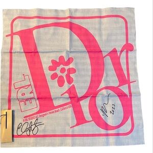 Unisex Dior x ERL Scarf - Limited Edition - Pink & Gray